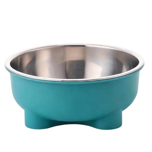 Personalisiert Futternapf Hund mit Gravur Name/Text,Edelstahl-Hundenapf Fressnapf Kleine Hund rutschfest Wassernapf für Hund Katze (Green)