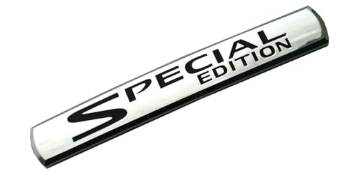 Image of 2Pcs Special Edition Car Emblems 3D Badge Truck Sticker Decal Fit for Universal Car Truck SUV (Chrome Black)