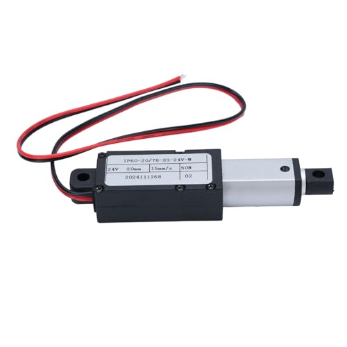 Actuador lineal eléctrico mini con carrera de 20 mm e interruptor integrado 3