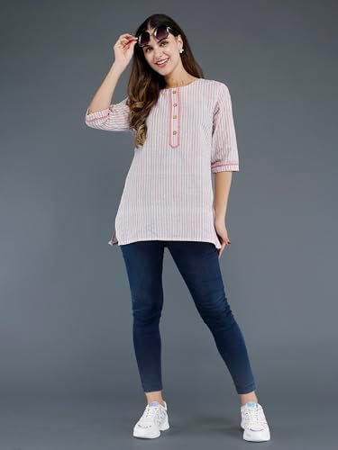 AnjuShree Choice Women Indian Cotton Short Kurti Tunic