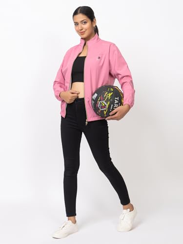 Image of Minter Full Sleeve Regular Fit Stylish Zippered with Pockets Solid Windcheater for Women