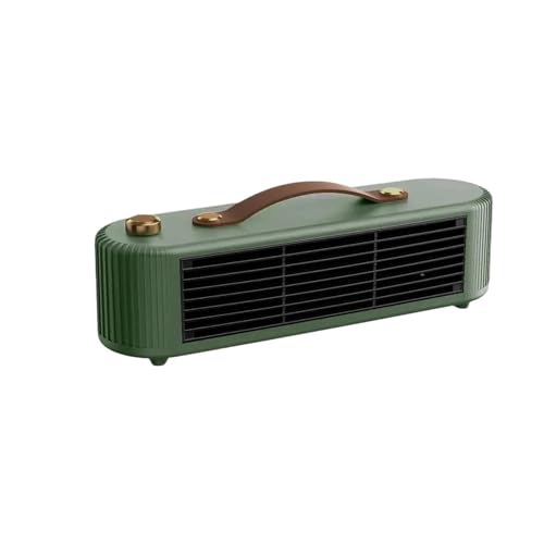 Calefactor eléctrico portátil for interiores, pequeño y eficiente, con calentamiento rápido diseño de chimenea mesa,Dispositivo de calentamiento(Groen)