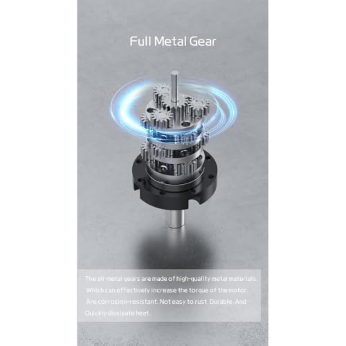 Motor de CC con engranaje metálico para rotación ajustable de alto par 7