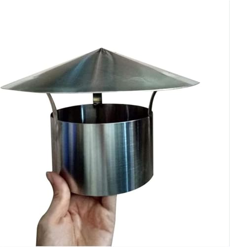 Protector de acero inoxidable para salida de humos con sistema antilluvia 5