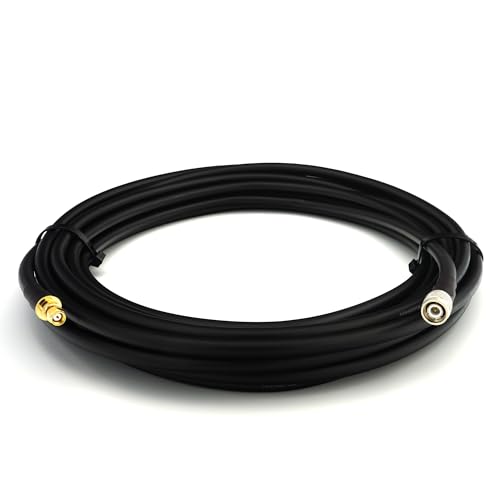 Câble TNC mâle vers SMA mâle 2m HF400 UltraFlex haute performance pour RF