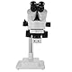VEVOR 3,5X-90X Simul Focal Trinocular Zoom Stereo Microscope Al-Zn-Legierung 360 Grad Drehbar Trinokulares Stereomikroskop Dual Armstativ Labor Video Mikroskop Zwei höhenverstellbar Ständer Zubehör