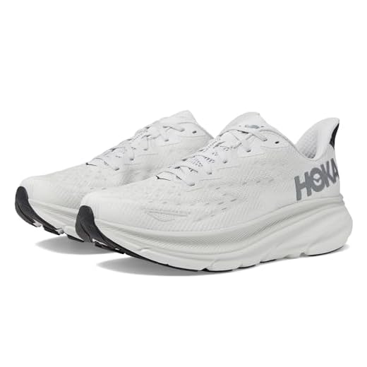 Hoka Tênis masculino Clifton 9, Nimbus Cloud/Lã de aço, 46
