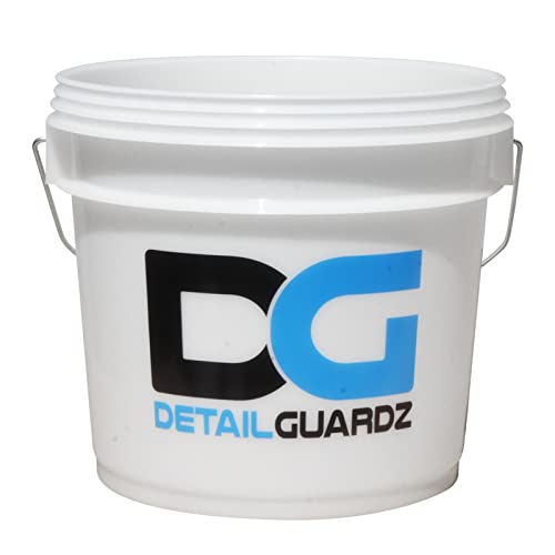 ディテール ガーズ(Detail Guardz)オリジナルバケツ2.0 14L 水量が見えるクリアホワイト(半透明) 目盛り付き TR-P14L-NAT 洗車バケツ ゴミ箱 収納に最適