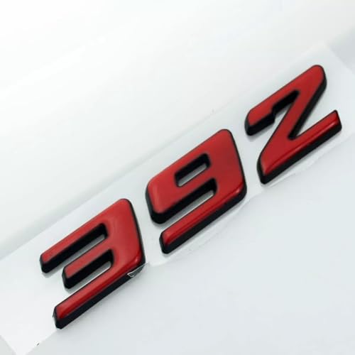 Image of Pair Set 392 Front Right Door Side Badge Nameplates Emblem Self-Adhesive Decals Sticker (Black Red)