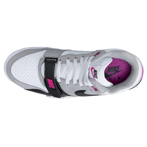 Image of Nike Men's Air Trainer 1 Fashion Trainers, Medium Grey White Hyper Purple Black, 13 US