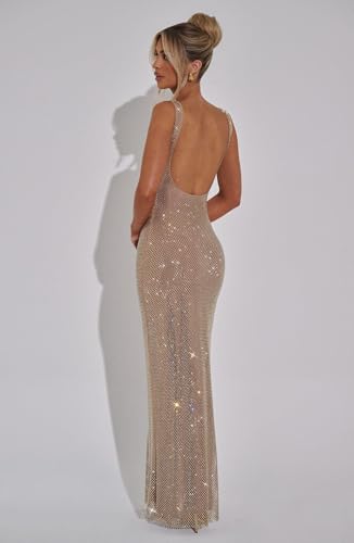 Sexy Sparky Sequin Prom Dress Square Neck Bodycon Formal Party Club Gown Tube Maxi Evening Dress4