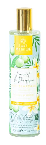 Lady Mathilde - Huile de Massage Prodigieuse au Tamanu et Monoï - 100% naturelle - Bio Organic - Vertus Cicatrisantes et Régénérantes - Made in France - Flacon 100 ml Cover