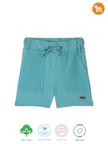 Image of Milou Girls 100% Cotton Stripes Allover Print Biowash Shorts | Soft & Breathable, Safe Dyes, Label-Free Comfort