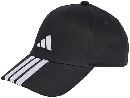 Adidas Performance 3-Stripes Baseball Cap, Black/White, One Size (Men)