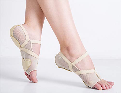 Missfiona DANCEPAW3_11 Women'S Full Body Dance Foot Undies Lyrical Skin Shoes Mesh Stretch Kids Dance Paws Socks thumb #3