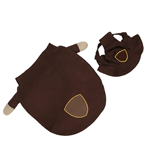 NOENNULL Divertido Disfraz de Navidad para Perros, Suave y Transpirable, Ropa para Mascotas para Perros Pequeños y Medianos con Sombrero, Ropa Divertida para para Caminar, Fiestas de Navidad, (M)