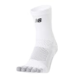 [ニューバランス] 靴下 5本指グリップソックス (LAS45682) サッカー 5本指 五指 蒸れ防止 サポート 高機能 WT(ホワイト)