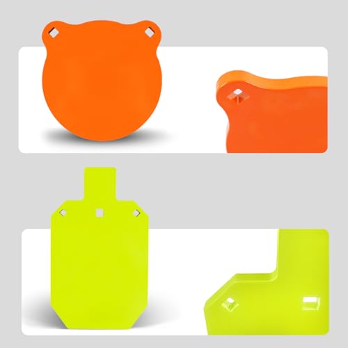 Image of Highwild AR500 Steel Shooting Targets Combo Metal Gong Silhouette Targets for Shooting Range Outdoor