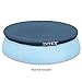 Intex 28026E UV Resistant Deluxe Debris Pool Cover for 13-Foot Intex Easy Set Above Ground Swimming Pool, Vinyl Round Cover with Drain Holes and Nylon Tie-Down Ropes, Blue