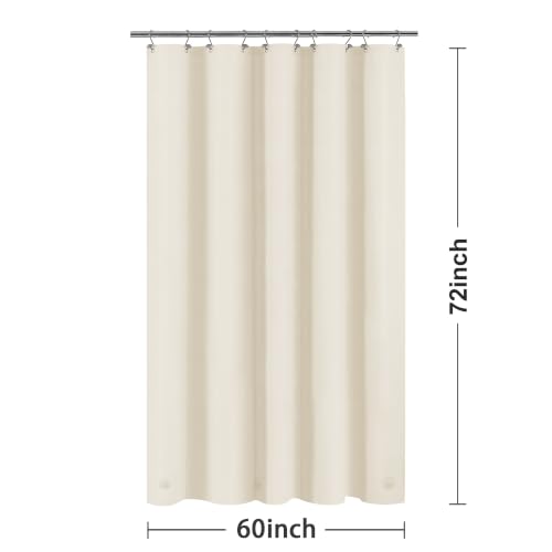 Image of Barossa Design 60x72 Beige Shower Curtain Liner
