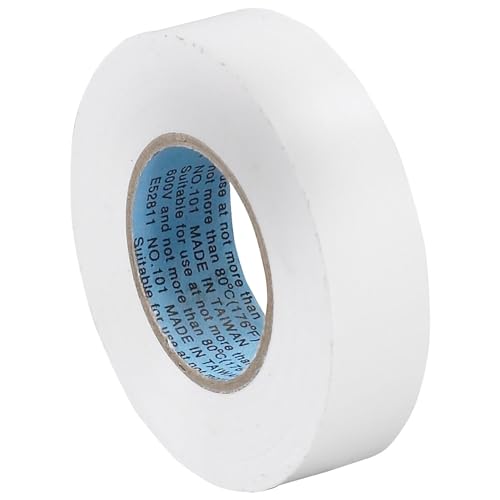 Image of Aviditi White Electrical Tape, 3 /4 Inch x 20 Yards, UL Listed, Vinyl Tape to Repair, Splice and Bundle for All Electrical and Wiring Projects (10 Rolls)