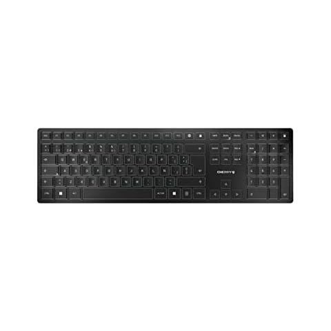 Teclado Cherry KW 9100 Slim inalámbrico con conexión Bluetooth o RF Cover