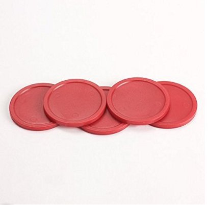 Glamorway Pack Of 5 Red 2-Inch Mini Air Hockey Table Pucks (2.5-Inch) #TOP4
