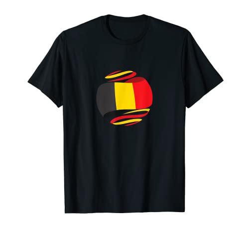 Flag Belgium T-Shirt, Black