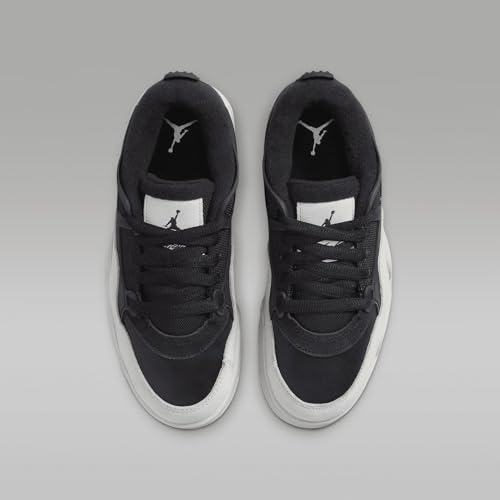 Air Jordan 4RM Big Kids' Shoes (FQ7938-001, Black/Dark Grey/Light Bone) Size 64