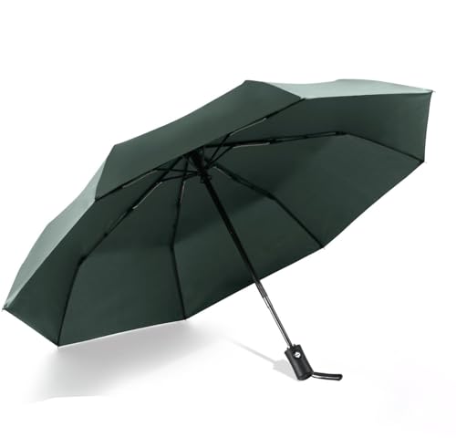 SKYTONE Umbrella, Strong Compact & Easy Auto Open/Close For Sun-Wind and Rain UV Large Size Windproof Foldable For Men Women Kids Boys Girls (Green)