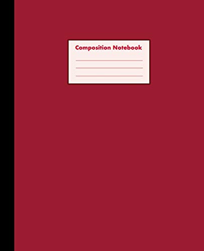 Composition Notebook: Royal Red, College Ruled, 110 pages - Stylish Classic Journal Notebook for Home Work Office Business Ideas Writing and School (7.5 x 9.25 in) image 3