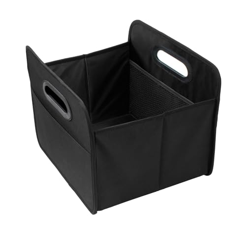 2 Stück Faltbare Kofferraumtasche schwarz hohe Tragkraft Polyester Klappbox Flexbox