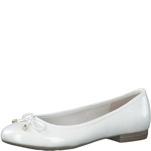 MARCO TOZZI Damen Ballerinas, Blockabsatz, weiches FEEL ME Fußbett, ideal...