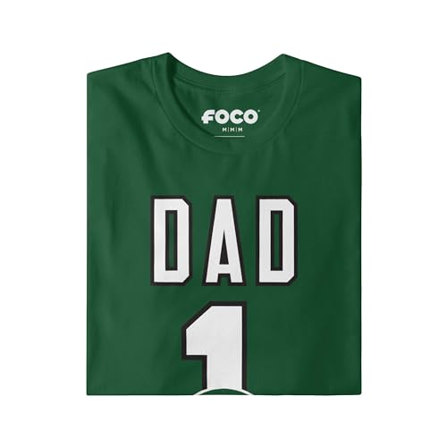 Image of FOCO NFL Mens NFL Team Logo Tee Shirt #1 Dad T-Shirt