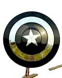 Photo Gallery scudo capitano nero | replica | prima replica scudo 22 pollici | steve rogers cosplay & roleplay shield | decorazione da parete, rosso/argento., 56 cm Photo Gallery scudo capitano nero | replica | prima replica scudo 22 pollici | steve rogers cosplay & roleplay shield | decorazione da parete, rosso/argento., 56 cm