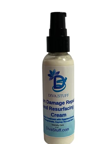 Sun Damage Repair and Resurfacing Cream, For Damage Done by the Sun With Eggplant Extract, Aloe...