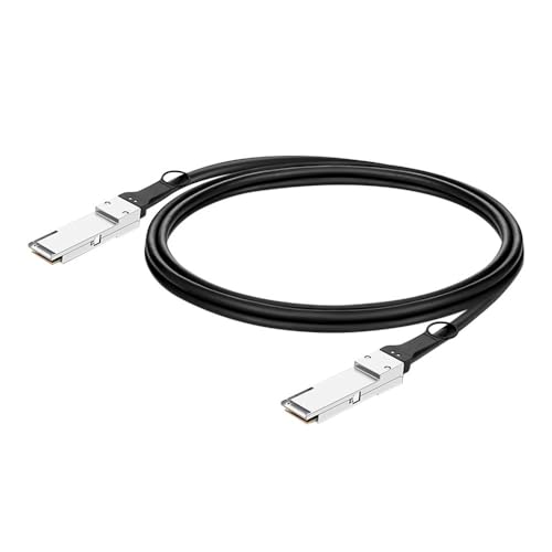 Image of Micro Center NVIDIA Certified DGX Spark Stacking Cable QSFP /CX7, QSFP to QSFP112, 32AWG, 400mm (1.3ft), LSZH