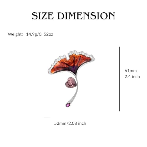 Image of Flower Floral Pearl Brooch Rhinestone Crystal Brooch Leaf Bouquet Brooch Pin Fashion Dress Accessories Birthday Graduation Jewelry Gift For Women