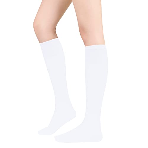 DOOVID Casual Knee High Socks for Women Tube Socks Elasticity Athletic Socks Thin Stripe Knee High Stockings2