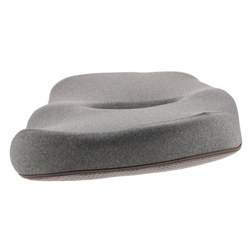 Coussin de siège pour voiture ergonomique en polyester et coton noir Alipis