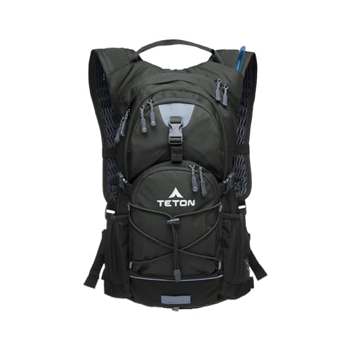 Image of Teton Oasis /Trailrunner Hydration Backpack - Lightweight Water Pack with 2L /3L Bladder for Hiking, Running, Cycling, Biking 18L /22L Sizes - Sewn-in Rain Cover - Fits Men and Women