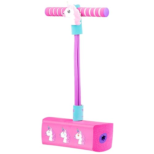 Image of Flybar My First Foam Pogo Jumper for Kids Fun and Safe Pogo Stick for Toddlers, Durable Foam and Bungee Jumper for Ages 3 and up, Supports up to 250lbs (Unicorn)