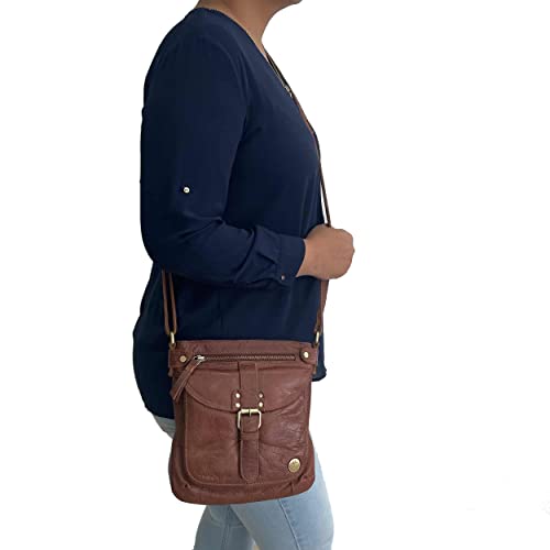 Real Leather Soft Small Womens Crossbody Handbags & Purses - Premium Sling Crossover Shoulder Bag2
