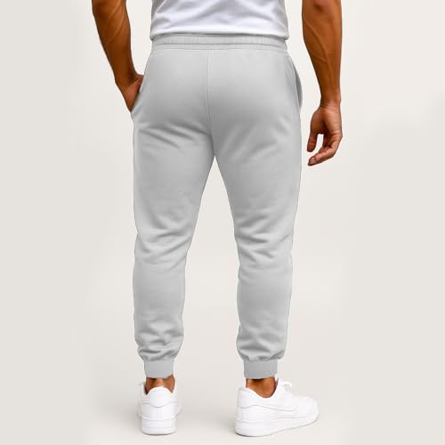 DuDubaby Sweatpants for Men Drawstring Waisted Joggers Casual Loose Fit Cuffed Leg Fashion Streetwear with Pockets2