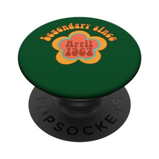 Nacido en abril de 1967 Cumpleaños Legendario desde 1967 PopSockets PopGrip Intercambiable
