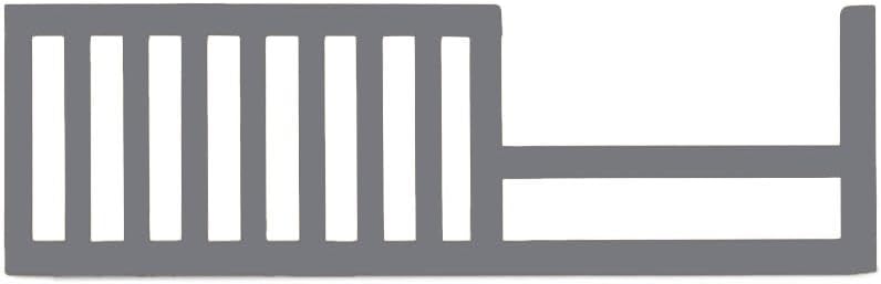 Toddler Bed Safety Guard Rail for Sorelle Convertible Cribs - Solid Wood Rail for Convertible Crib to Toddler Bed Conversion - Safety Bed Rail for Children (Model #136, Weathered Gray)