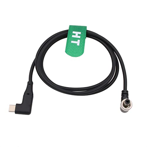 Câble USB C vers DC 12V 3A PD angle droit HangTon 50 cm pour SmallHD et moniteur vidéo