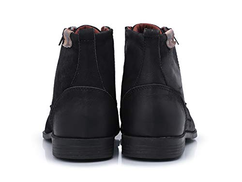 Sapato Social Com Zíper Bergally Em Couro Amarelo Masculino (40, Preto)