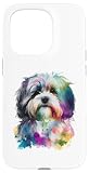 Photo Gallery custodia per iphone 15 pro colorante colorato con cane havanese bichon habanero pop splash art tie dye Photo Gallery custodia per iphone 15 pro colorante colorato con cane havanese bichon habanero pop splash art tie dye