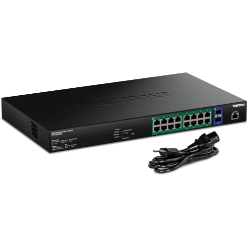 Image of TRENDnet 18-Port 2.5G PoE++ Web Smart Switch,TPE-3182WSB